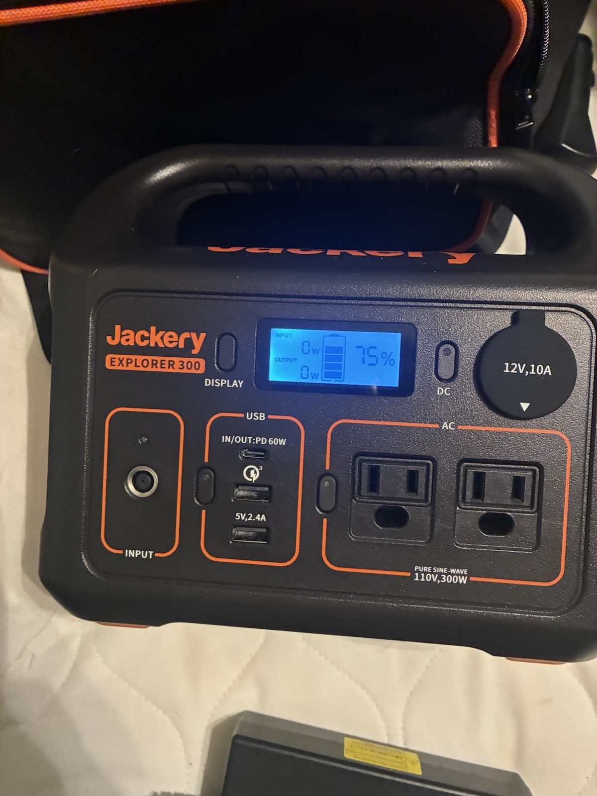 Jackery Explorer 300 Portable Power Station w/ Case (solar panel not Included)