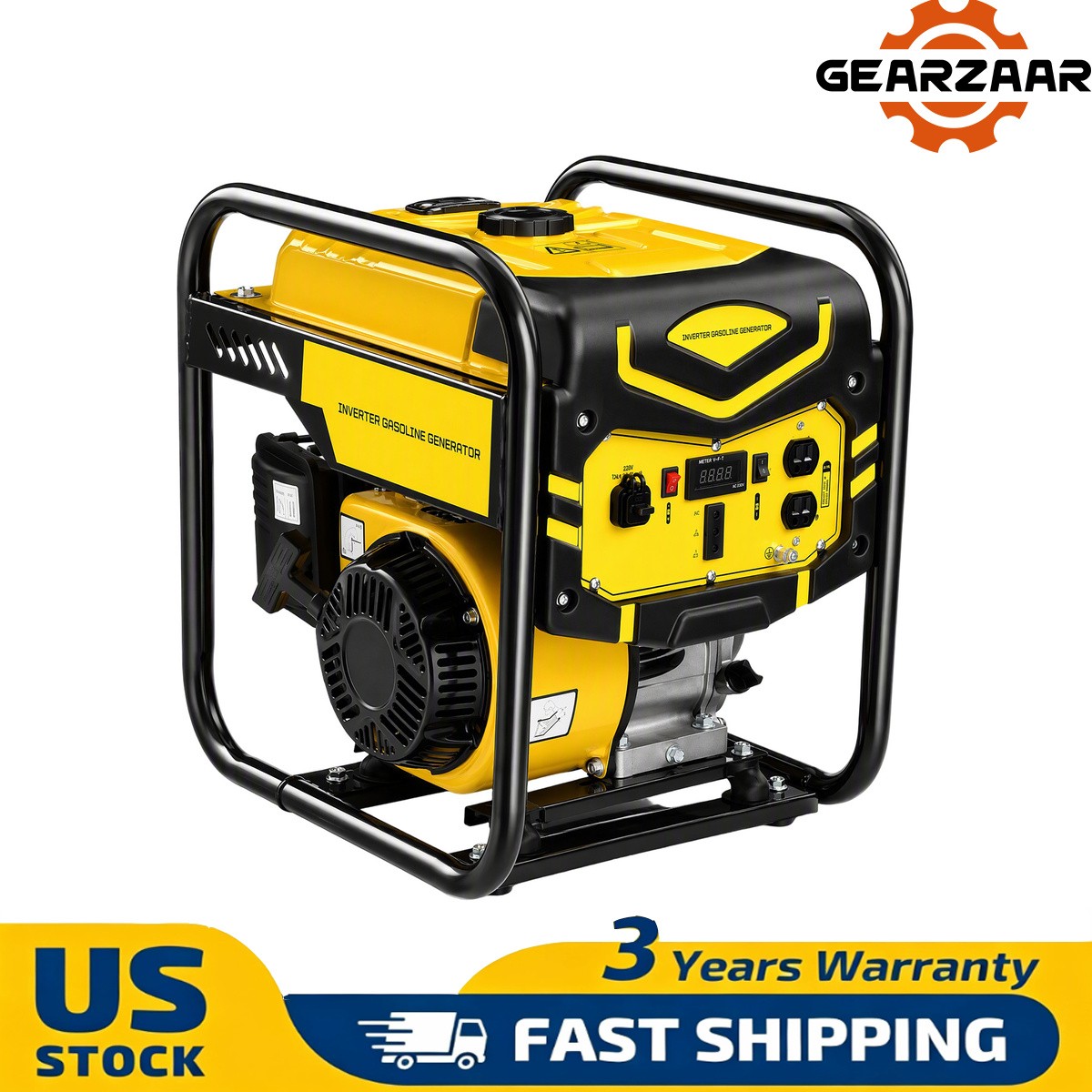 2.8KW Portable Gas Inverter Generator 4 Stroke 7.5HP Emergency Power Supply