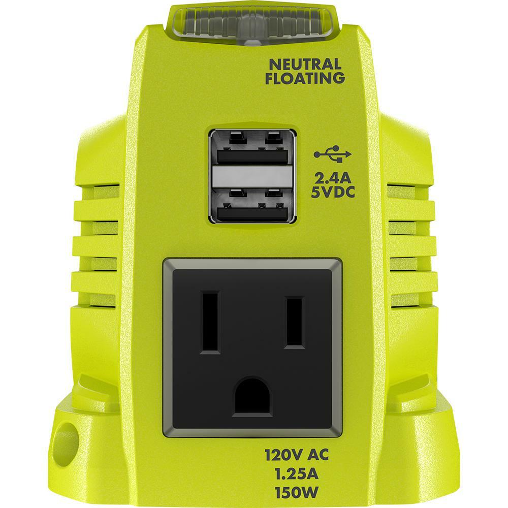 RYOBI CANADA 150W Powered Inverter Generator for 18V Battery