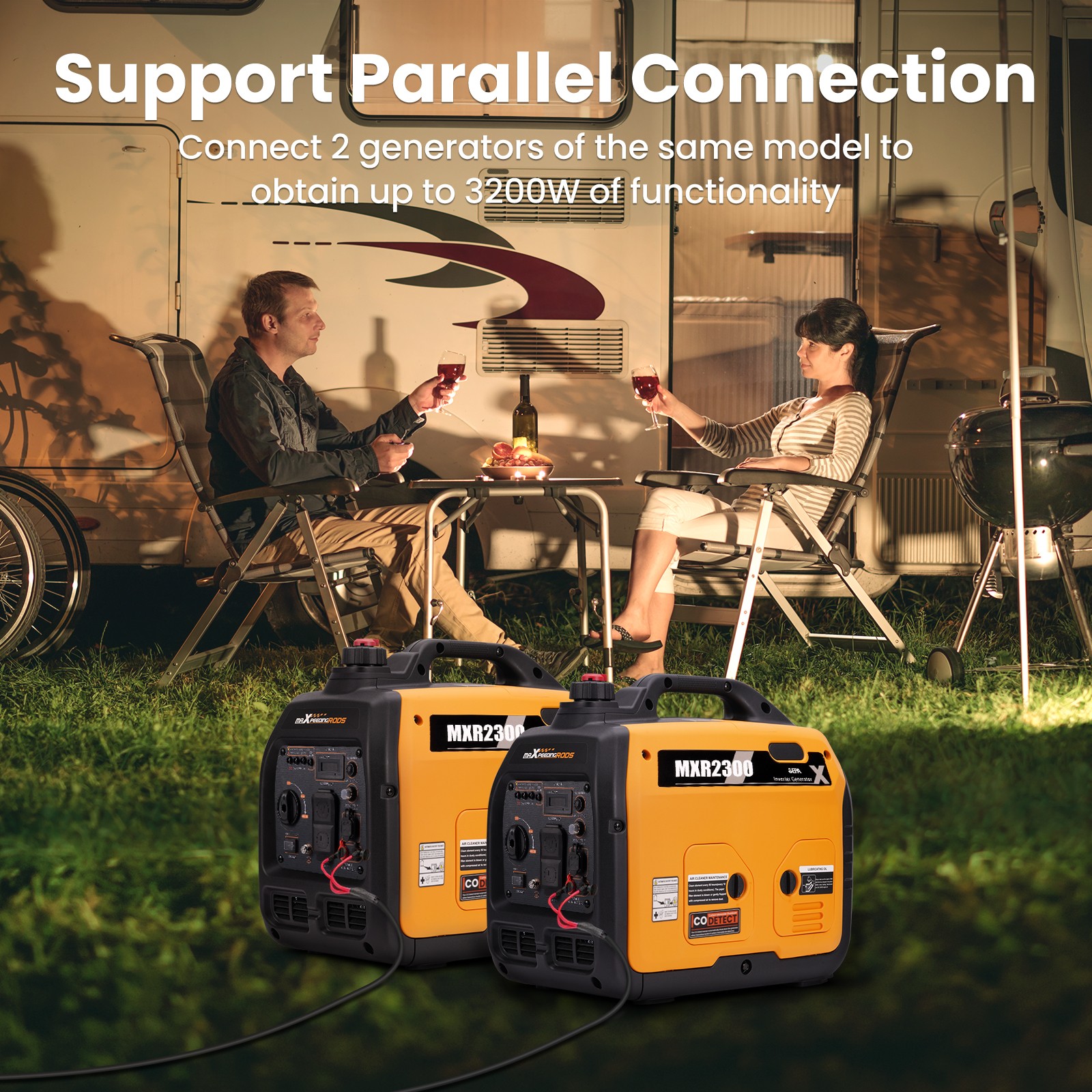 2300W Parallel Portable Super Quiet Inverter Generator For Home House Backup