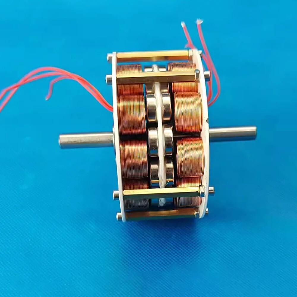 Double-Layer Disc Type Iron Core Generator Permanent Magnet Brushless Generators