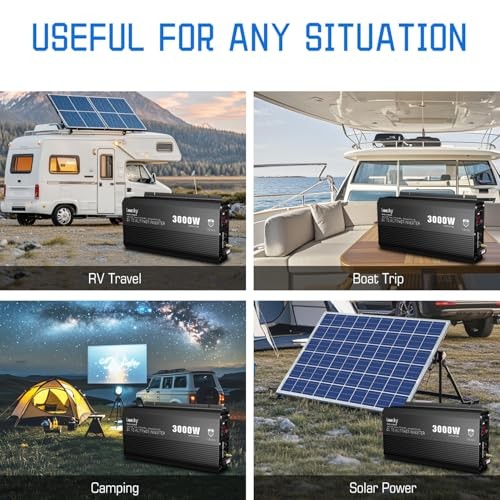 3000 Watt Power Inverter 3000W 12V DC to 110V 120V AC 3000 Watt Inverter