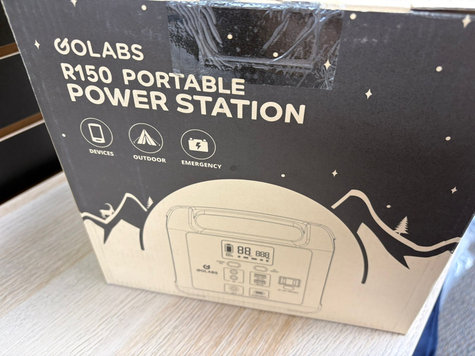 GOLABS Portable Power Station 204Wh LiFePO4 Battery with PD 60W USB C and QC 3.0