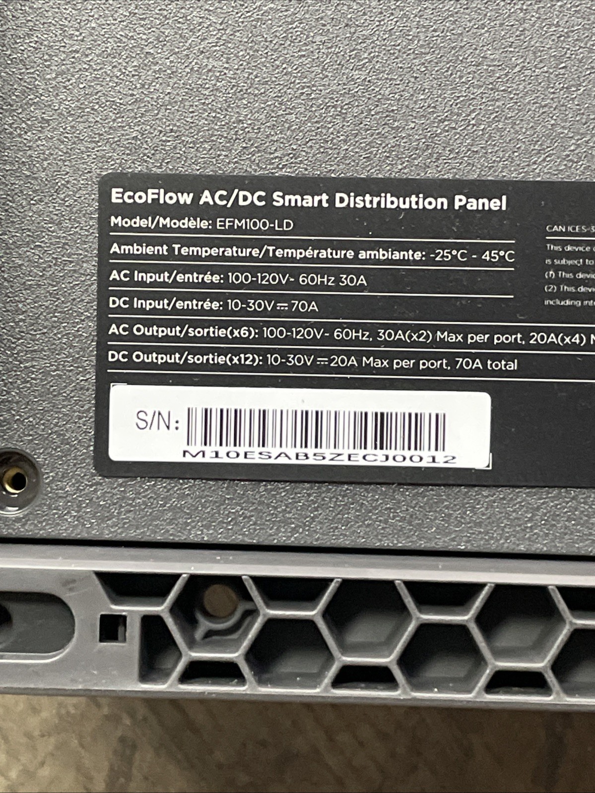EcoFlow 30A AC/DC Smart Distribution Panel for Power Kit, EFM100-LD – new!