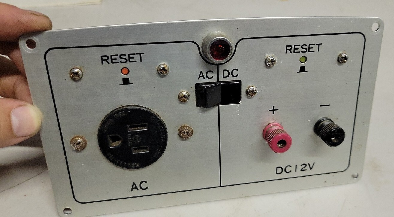 Craftsman Portable 2 Stroke Generator Bottom Ac DC Plug Panel Model 580.322801