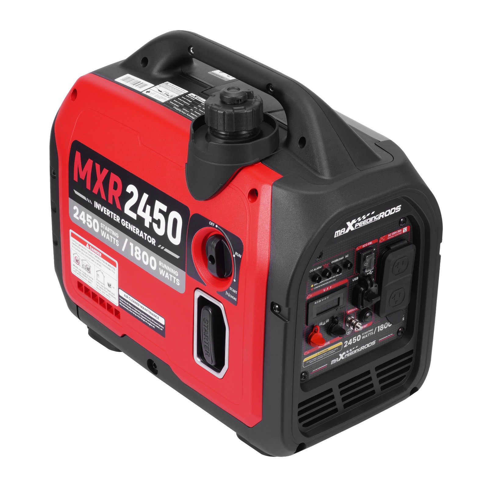 2450W Inverter Generator with USB – 33lb Lightweight for RV Storage & Road Trips