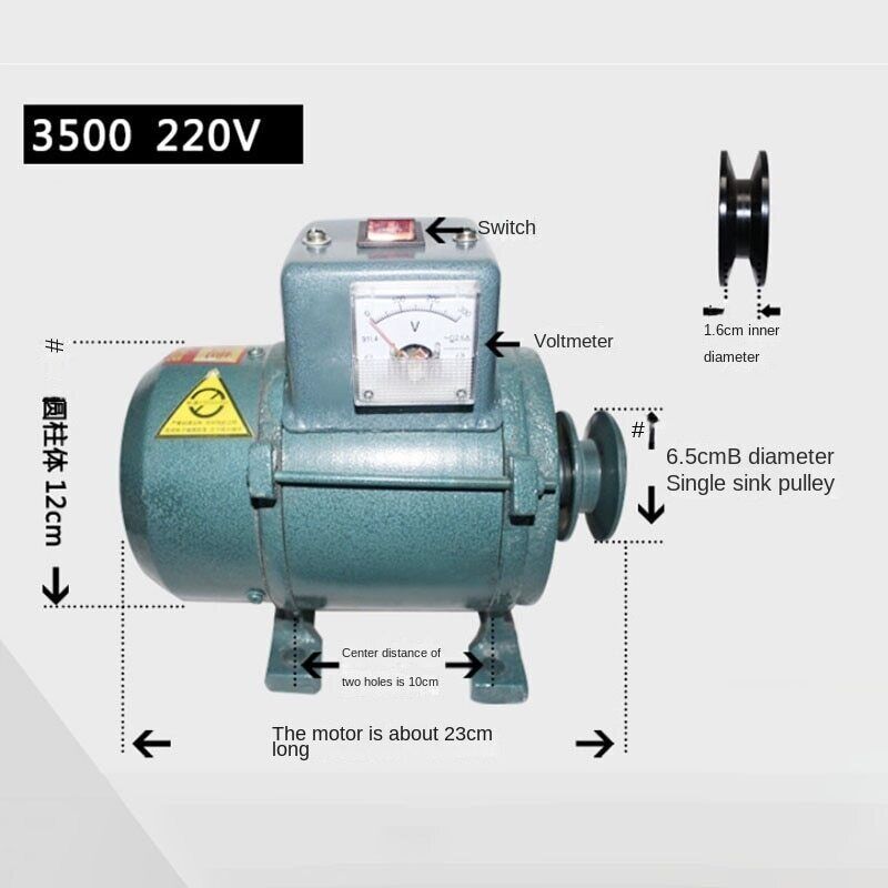 3500/5000/7000W 220V Generator High Power Permanent Magnet Lighting Generator