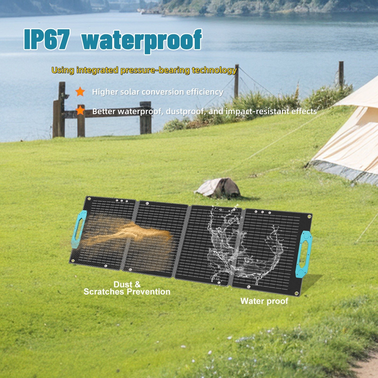 portable power station 600W output (peak to 1000W) with 100W solar panel BMS