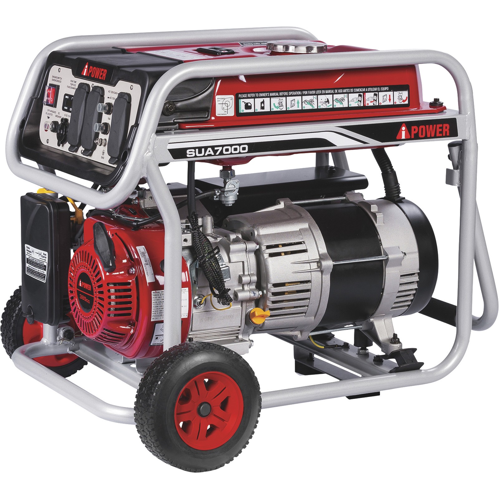 A-iPower Portable Generator — 7000 Surge Watts, 6000 Rated Watts, EPA