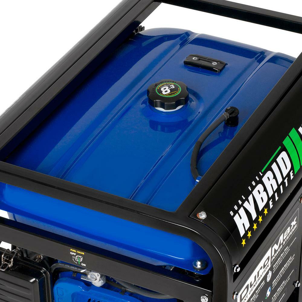 DuroMax 12,000-W Portable Hybrid Dual Fuel Gas Powered Electric Start Generator