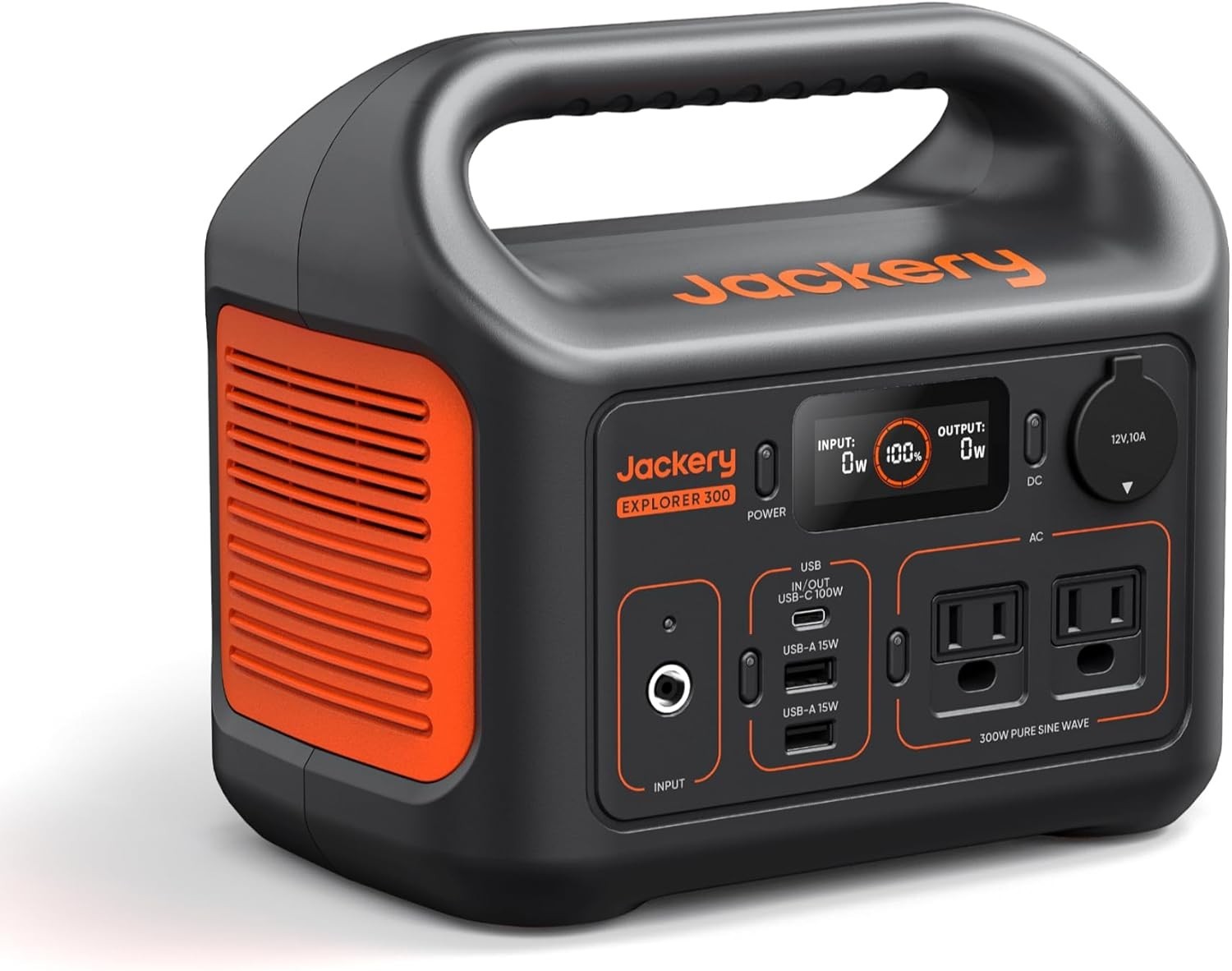 Jackery Portable Power Station E300, 292Wh Backup LiFePO4 Battery, Solar Generat