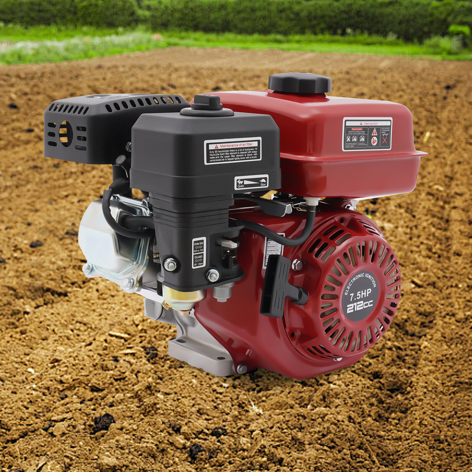3000W 7.5 HP Motor 4 Stroke Gas Powered Portable Engine Gasoline 36.2*31.3*33cm
