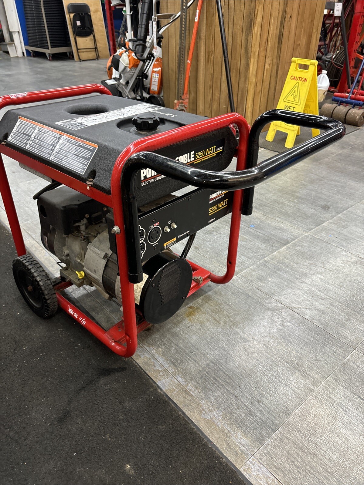 Porter Cable 5250 Watt Portable Generator, Gas Powered, Recoil Start