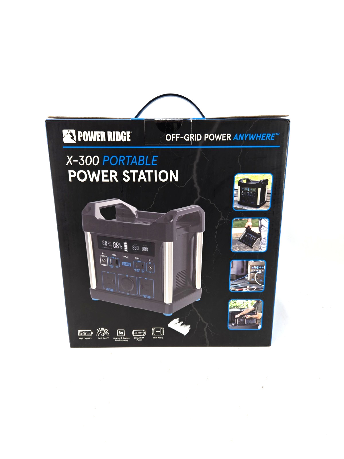Portable Power Ridge X-300 Power Station Lithium-Ion Battery Generator
