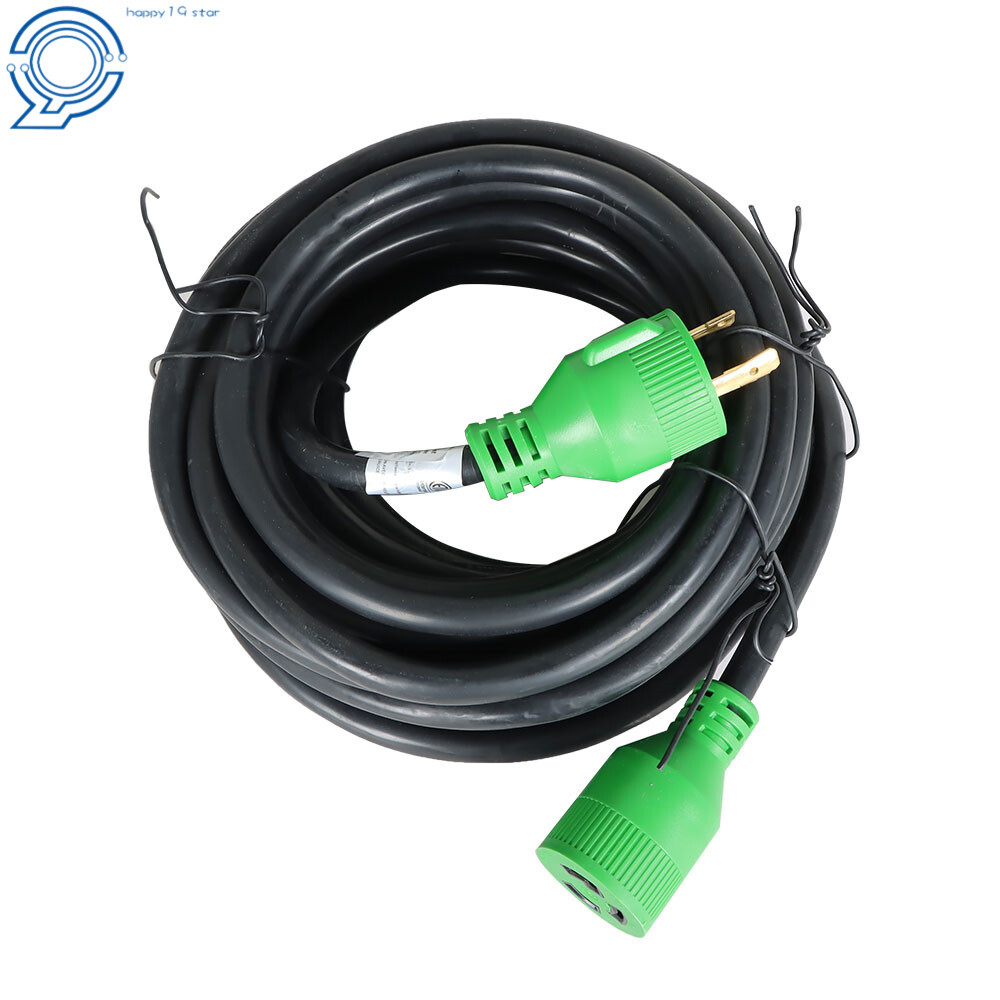 Generator Extension Cord 10-100 Ft 3 Prong Power Cable 10 3 30 Amp Adapter Plug