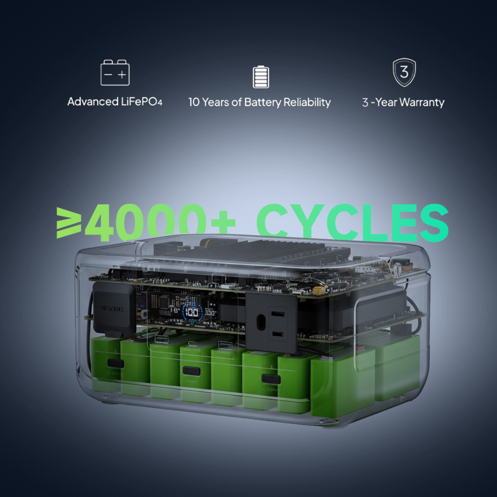 ALLPOWERS 600W 299Wh LiFePO4 Solar Generator with 140W Solar panel with MPPT,UPS