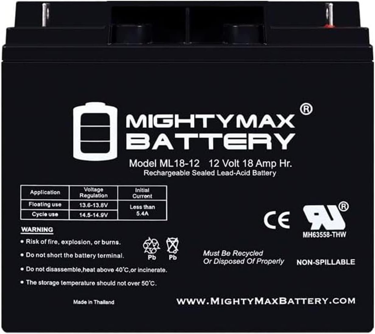 Compact 12V 18AH SLA Battery – Maintenance Free & Shock Resistant Power Source