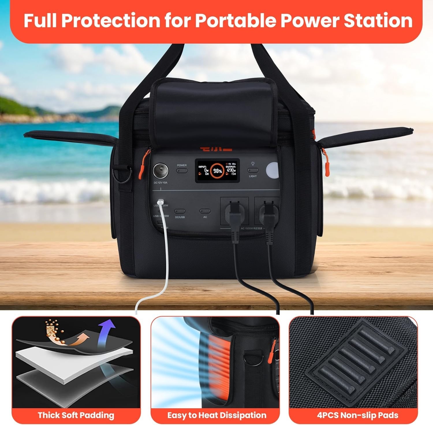 Portable Carrying Bag for Jackery Explorer 1000 V2 – Compact & Stylish