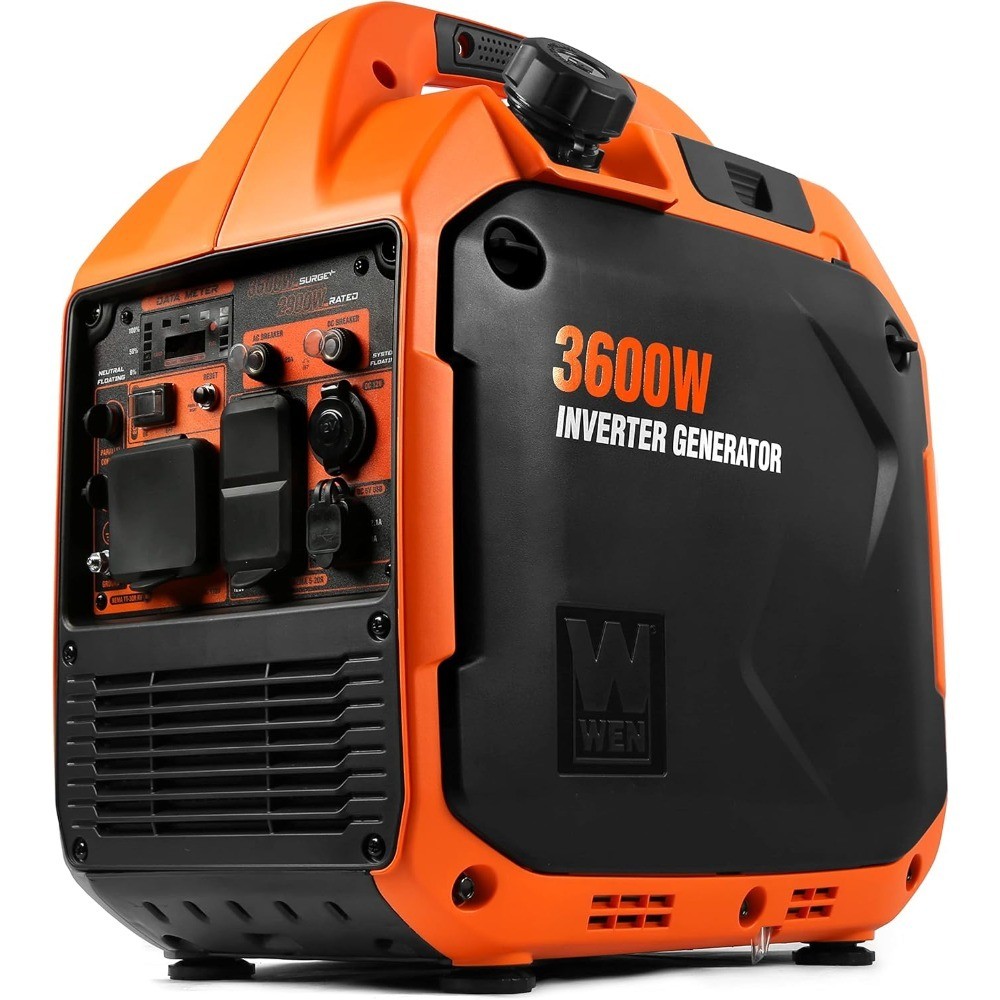 3600 Watt RV Ready Portable Inverter Generator Quiet and Lightweight with Fuel
