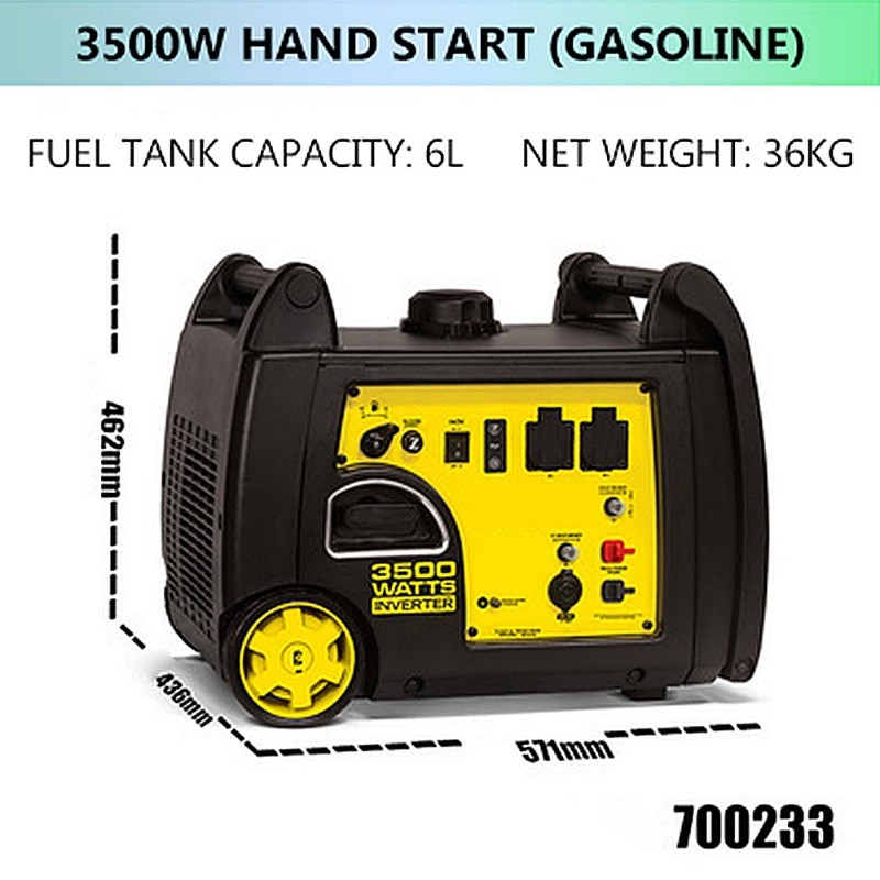 Generator LPG Gasoline 2KW 3KW 220V Inverter Home Use Low Noise RV Outdoor