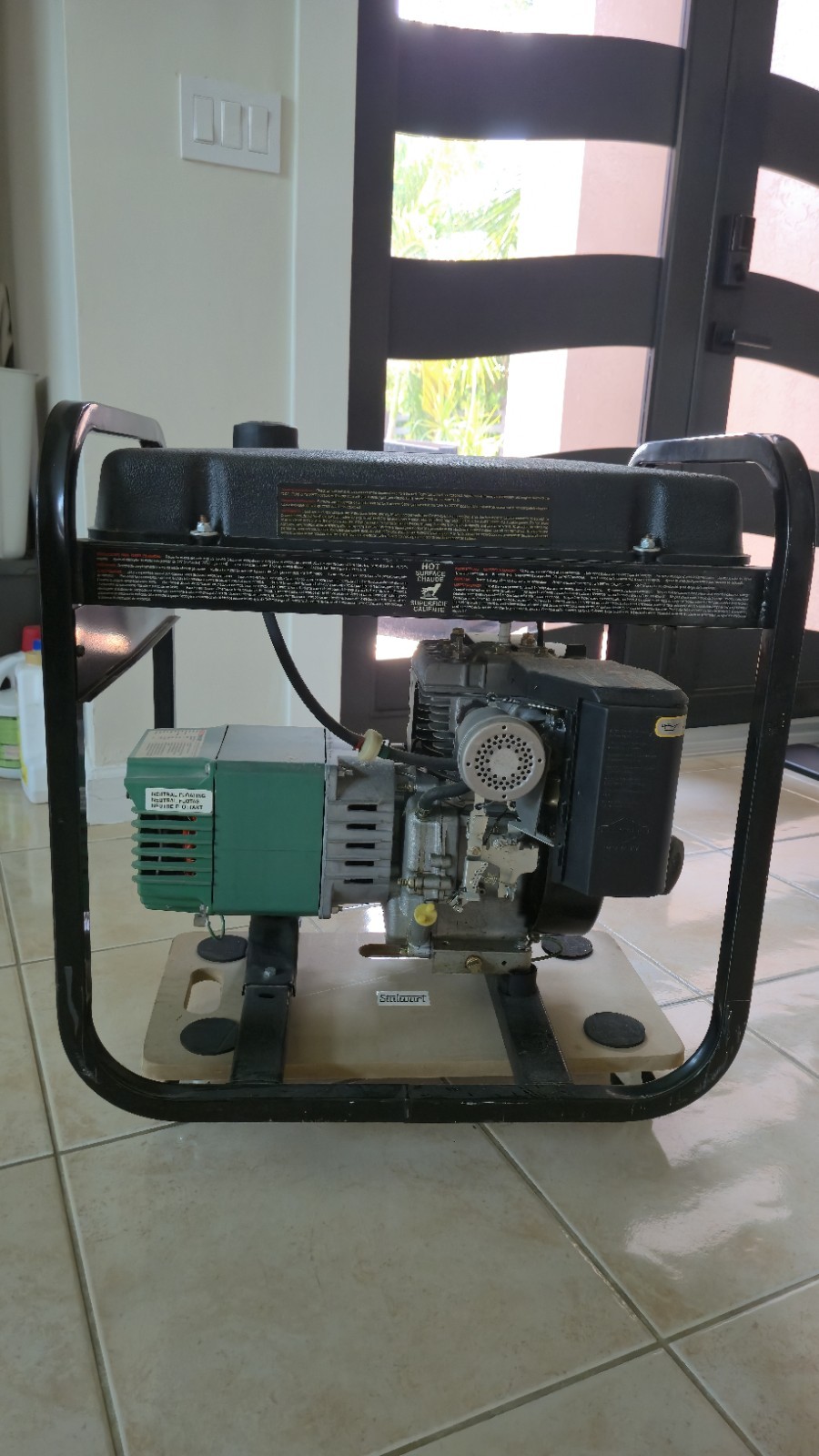 Coleman Powermate 5000 Powerbase Extended Run Electric Generator PM0545212.02