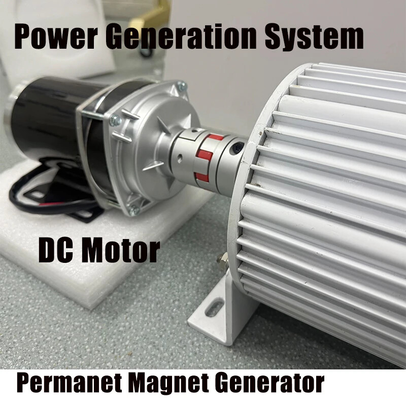 10KW Permanent Magnet Generator 220V Low Speeds 3 Phase With DC Motor