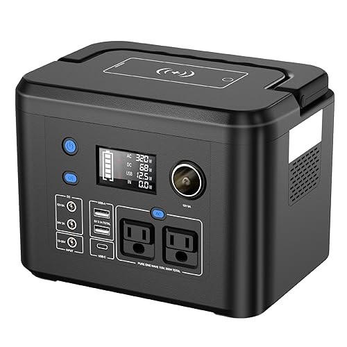 Portable Power Station 260Wh/70,000mAh Backup Lithium Battery, 110V Pure 350W