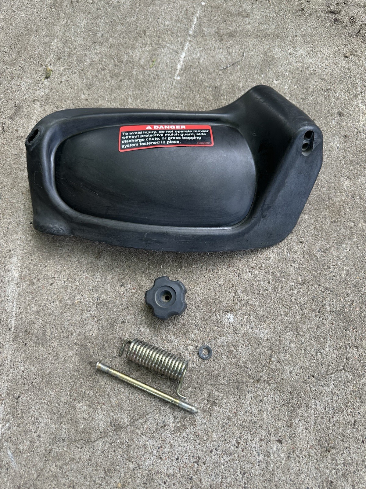 John Deere Js60 Lawn Mower Discharge Mulching Chute Cover Panel Mulch