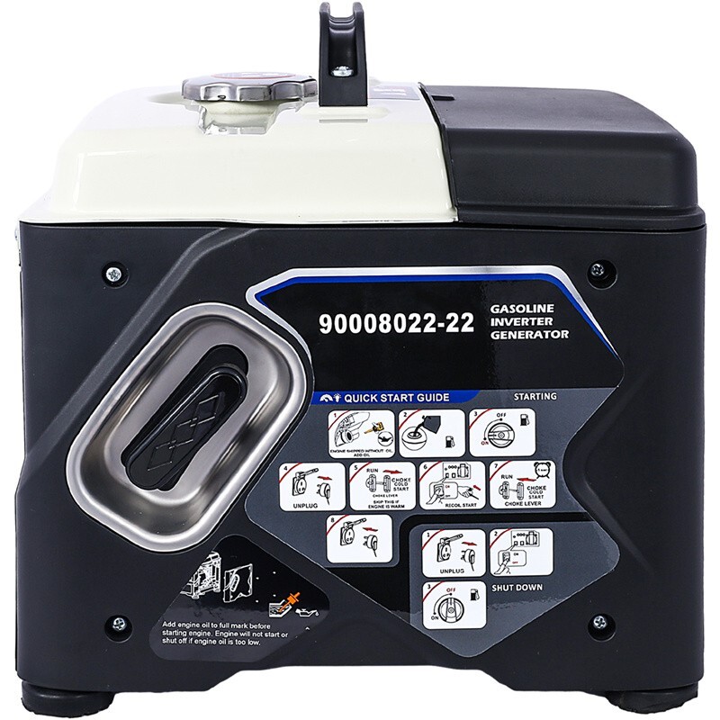 Portable Gasoline Inverter Generator 1200W Ultra-quiet Gas Engine Camping Home