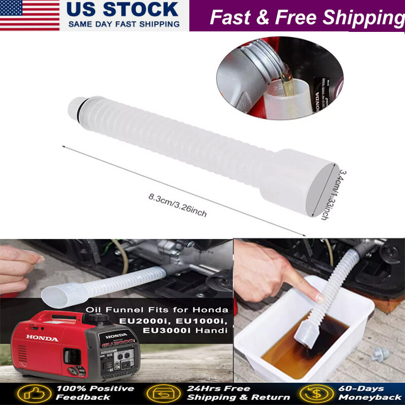 Mess Free Oil Change Funnel Tube Flexible Pipe for Honda EU2000i EU1000i Plastic