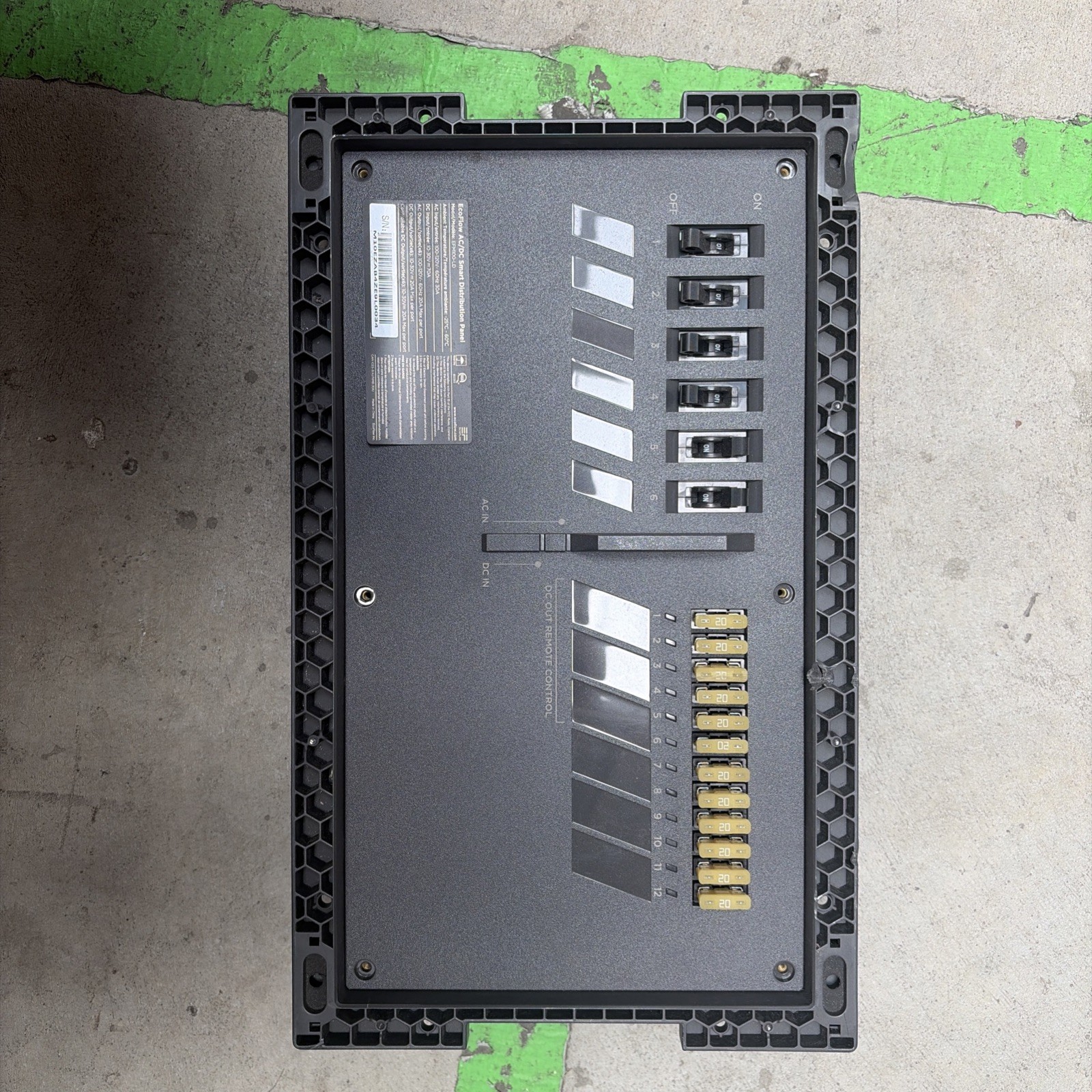 EcoFlow 30A AC/DC Smart Distribution Panel for Power Kit, EFM100-LD