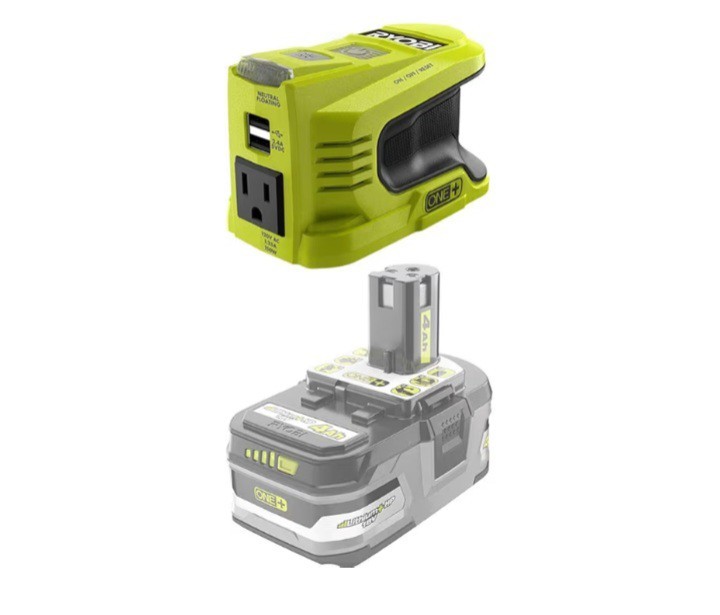 🇺🇸 RYOBI 18V ONE+ 150W Portable Battery Inverter Power Source (Tool Only)
