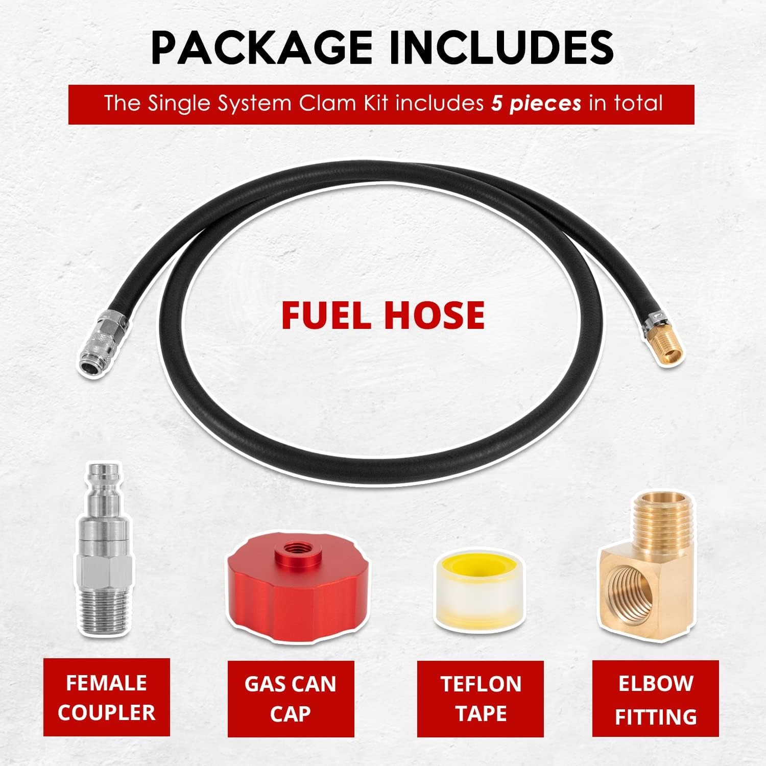 Single System Clam Kit for Honda EU1000i & EU2000i Generator HND1.2CS B.E.R.G. I