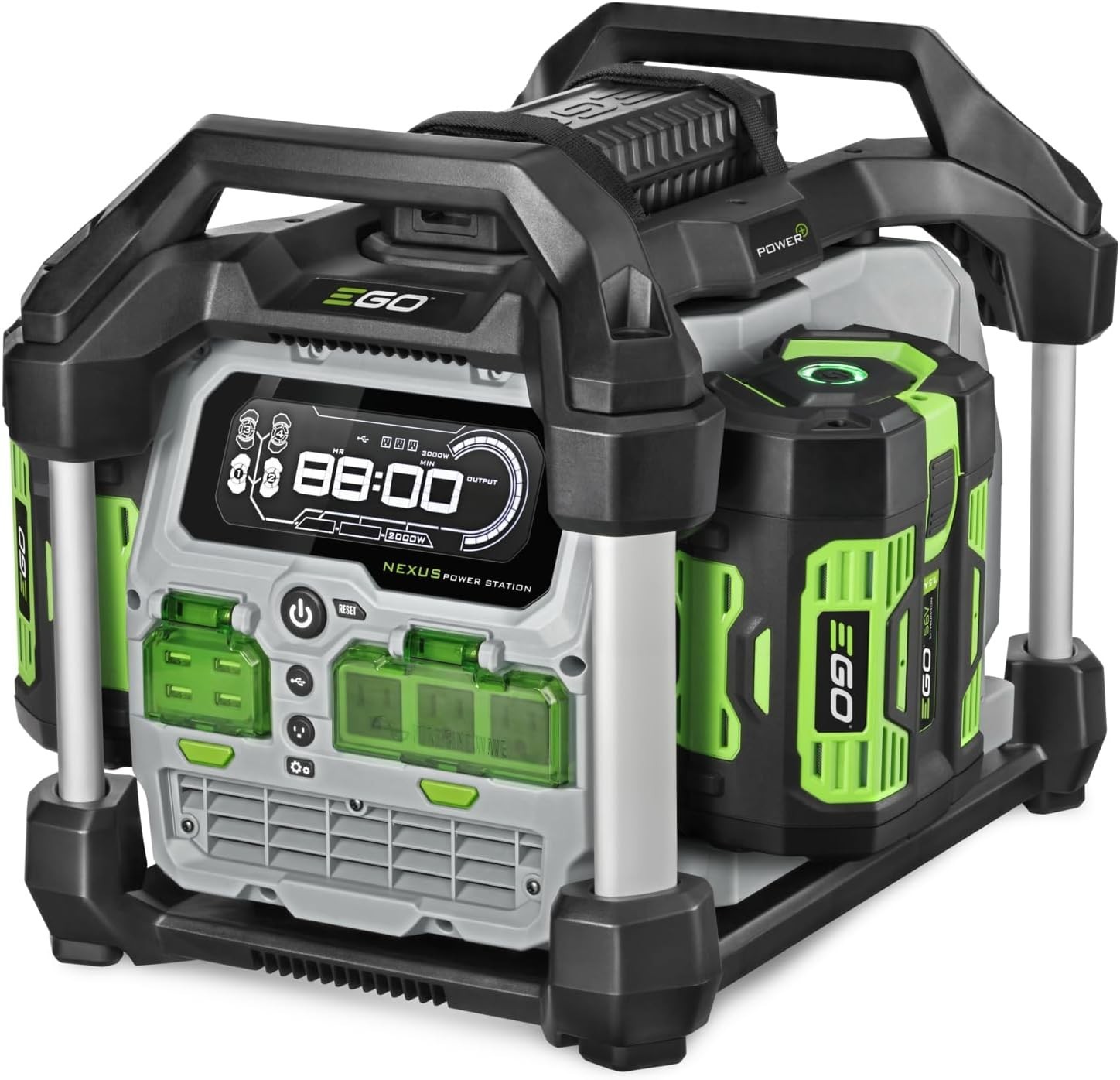 New Ego Power+ Nexus 2 x 7.5Ah Batteries 3000 Watts Portable Power Station