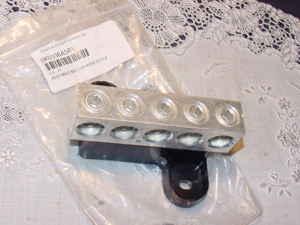 Generac 0K0108ASRV Assembly, Neutral Black, 200-400 Amps, With Tap, NEW!