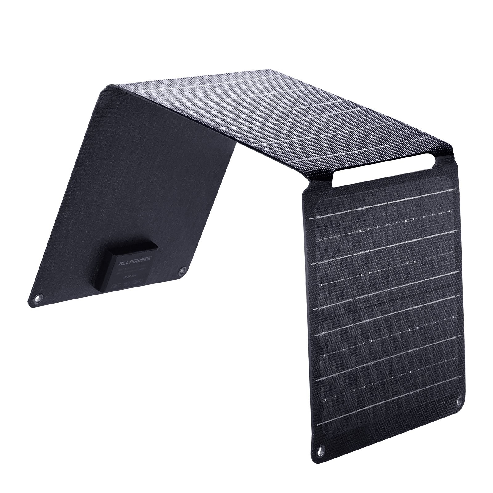 5V 21W Foldable Solar Panel Charger USB-C USB-A Outputs for Backpacking Hiking