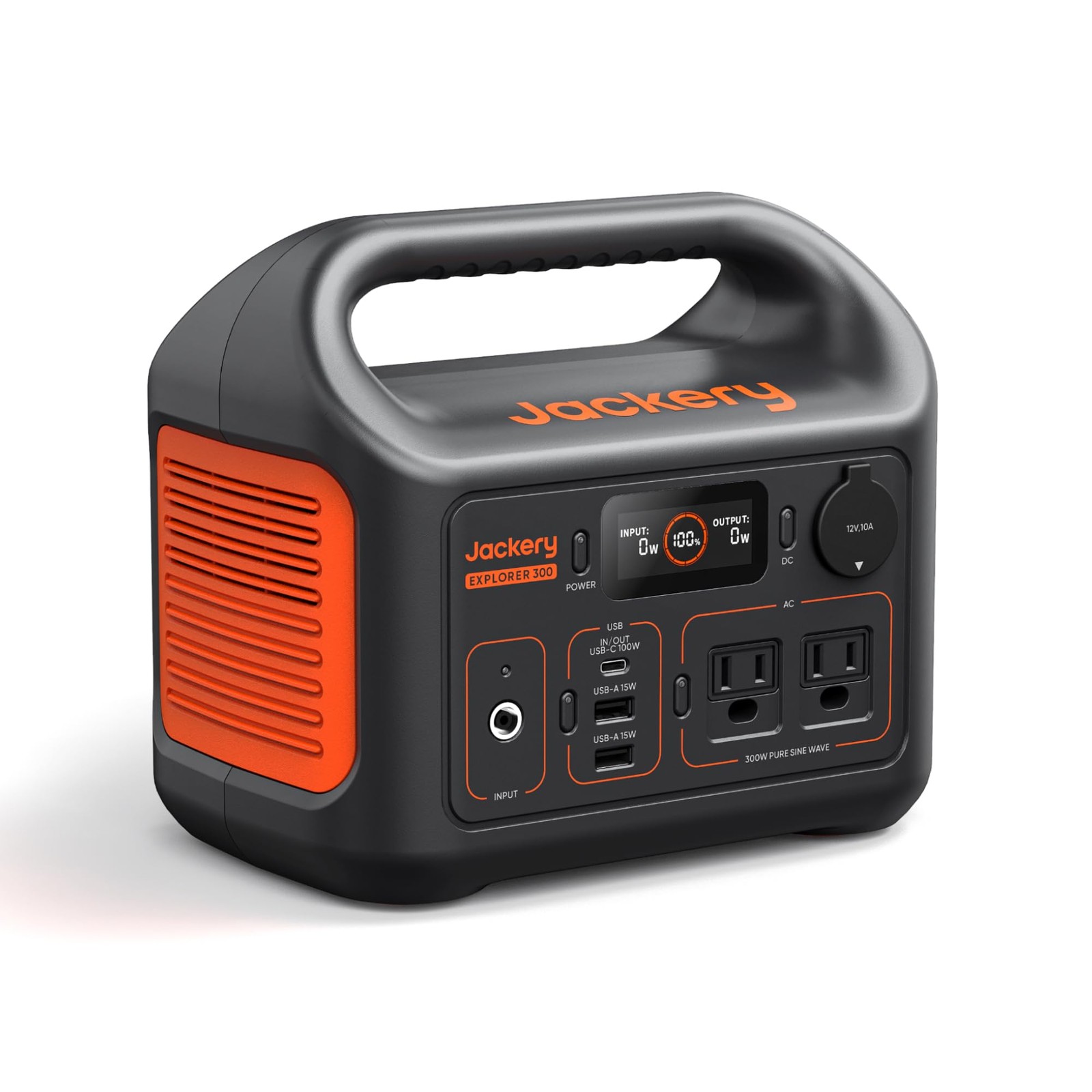 Jackery Portable Power Station Explorer 300, 9.1″L x 5.2″W x 7.8″H, E300