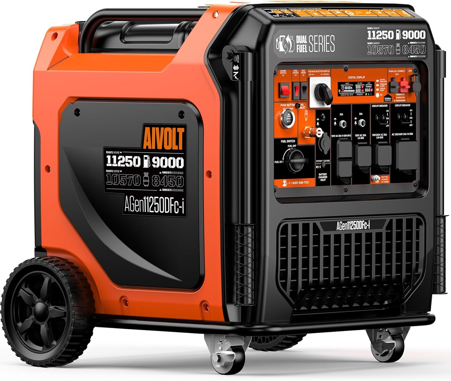 1600W Super Quiet Inverter Generator Ultra Lightweight Gas Powered Portable