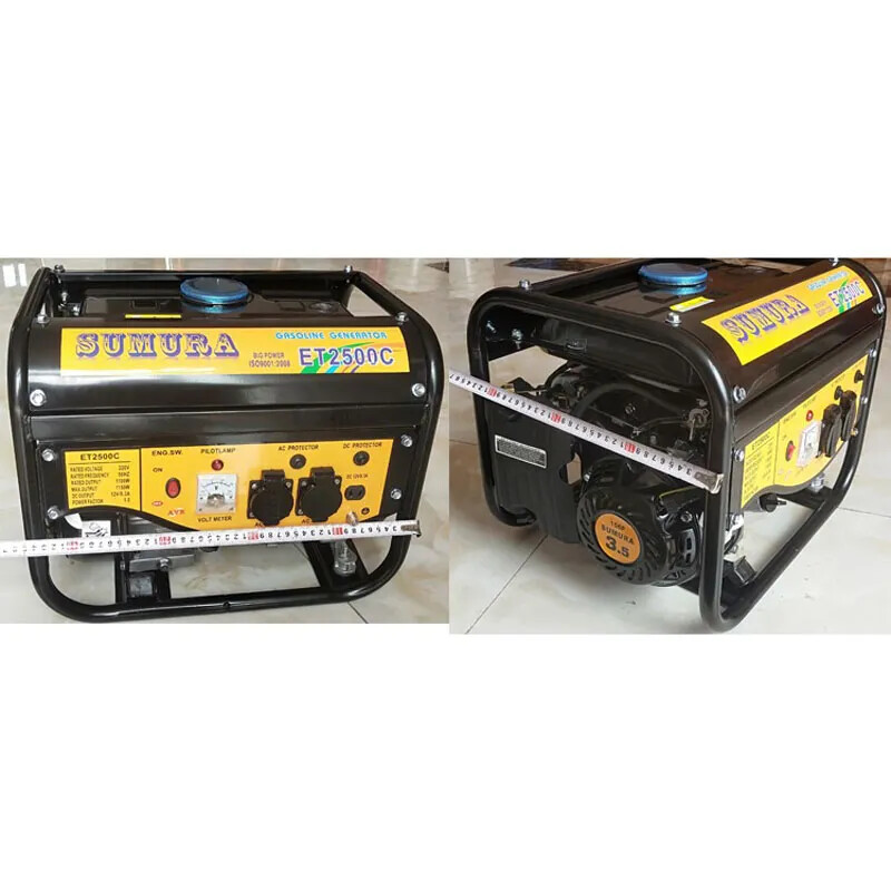 1600W Portable Gasoline Generator Single-phase Outdoor Battery Car Generator