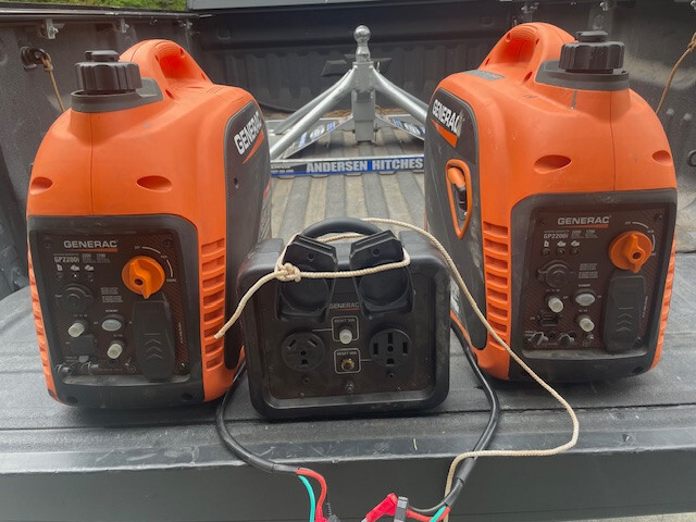 Generac Gp2500i 2 500-watt Super Quiet Portable genrator 40 hours of use
