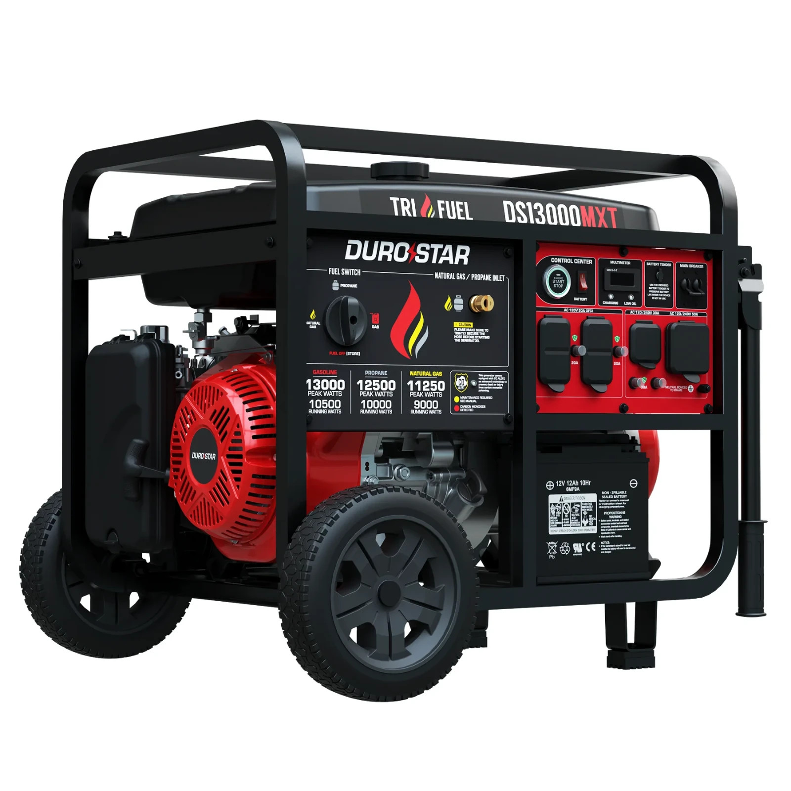 DuroStar DS13000MXT 13,000 Watt Tri Fuel Home Power Portable Generator – Recon