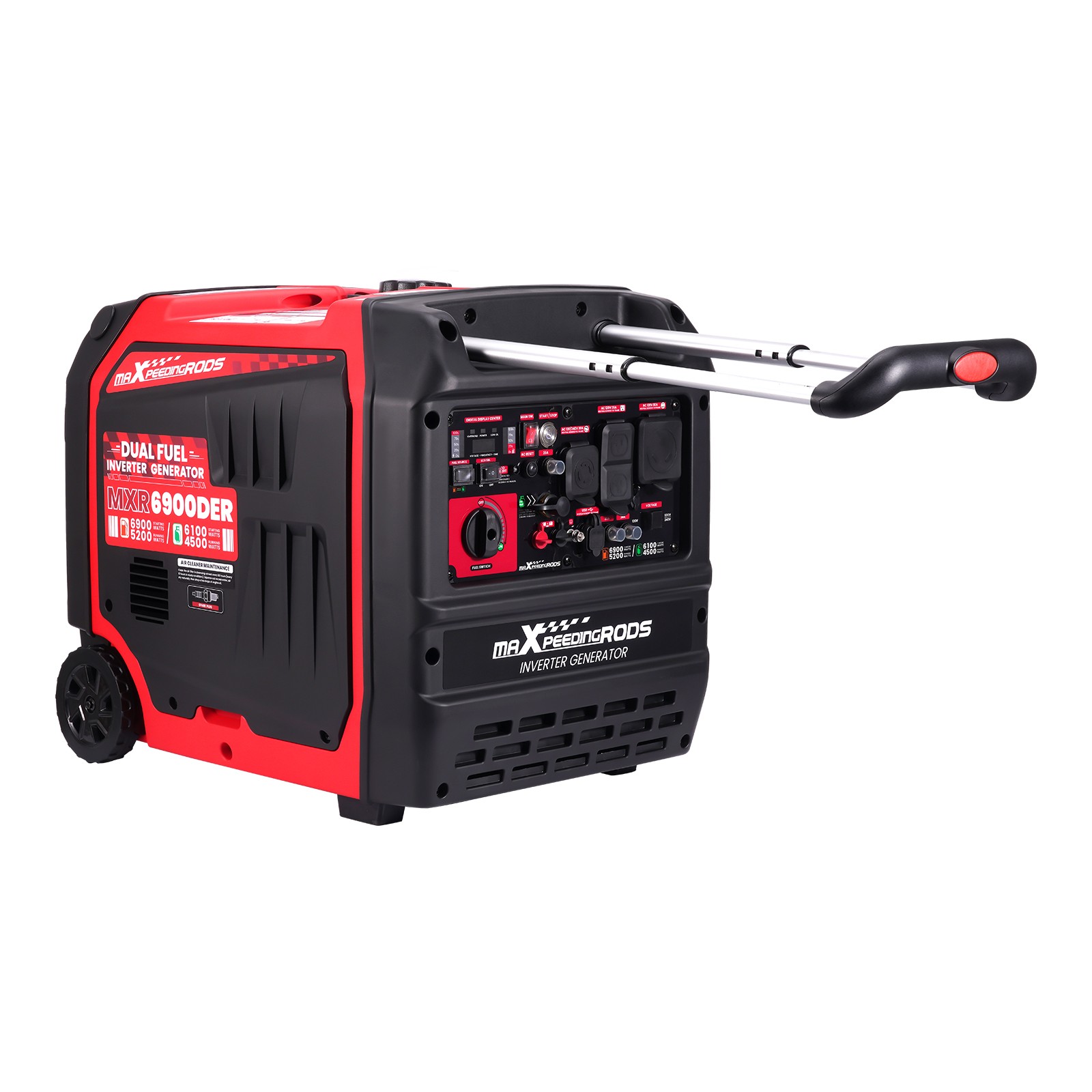 Gas/Propane & 120/240V Generator 5200W – Electric Start + Emergency Start Port