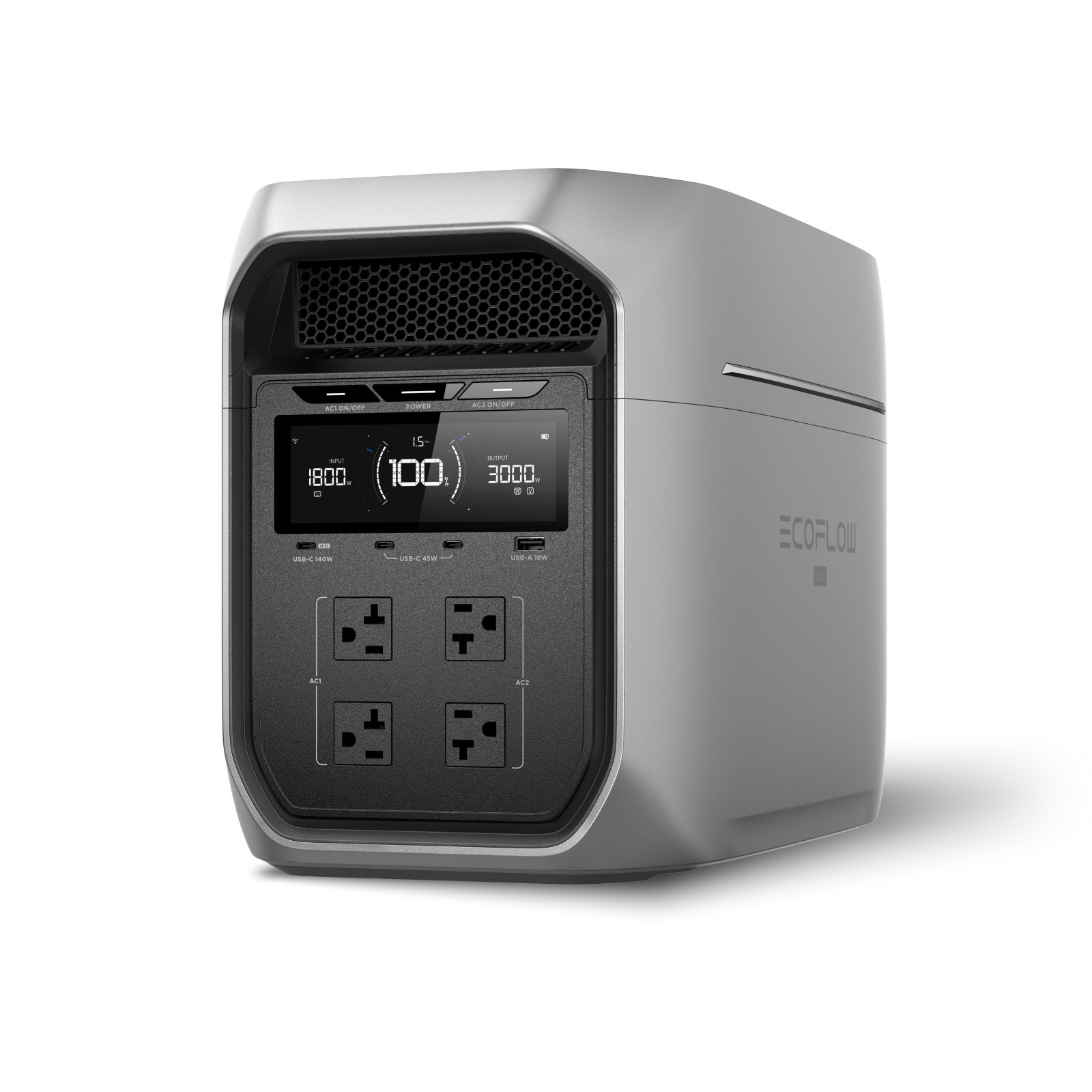 EcoFlow 3000W DELTA 3 Max Plus 2048Wh Portable Power Station+400W Solar Panel