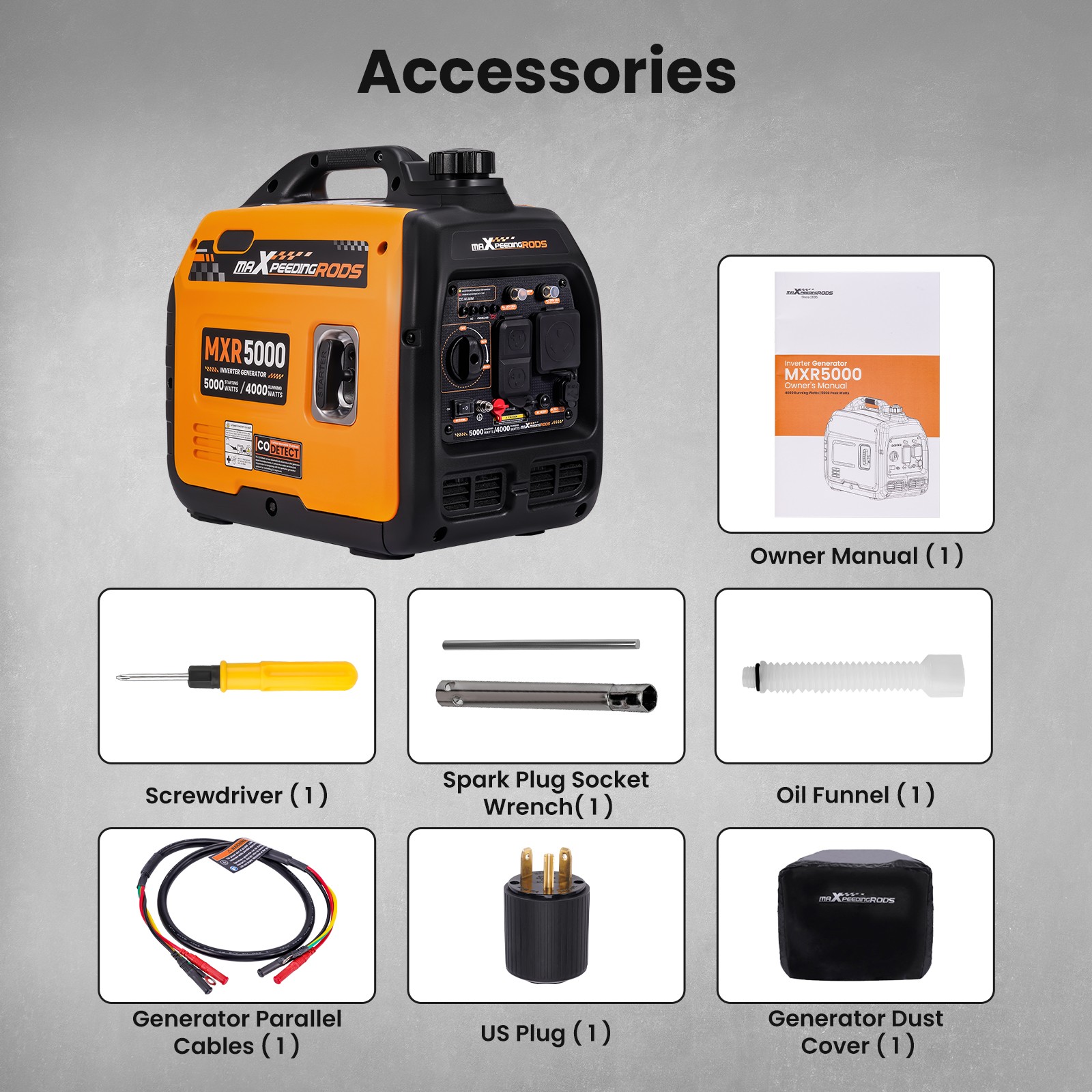 5000W Inverter Generator CO Auto Shutdown – Safe for Family Home Backup Storms