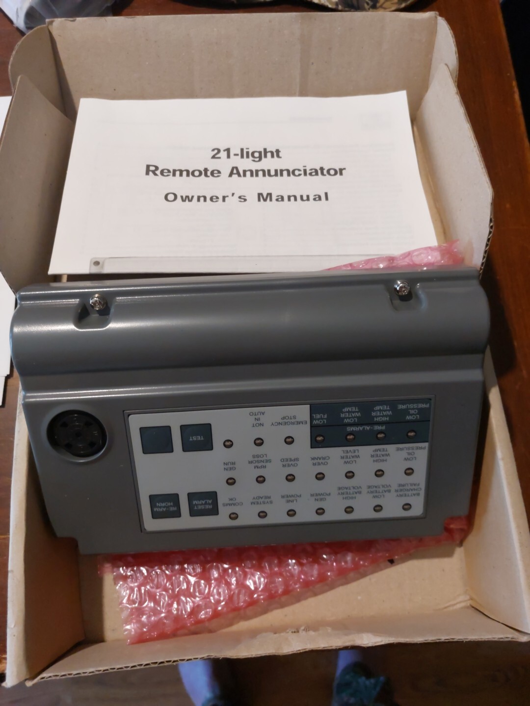 GENERAC REMOTE ALARM.ANNUNCIATOR UNIT NEW 21 LIGHT PROFESSIONAL GRADE