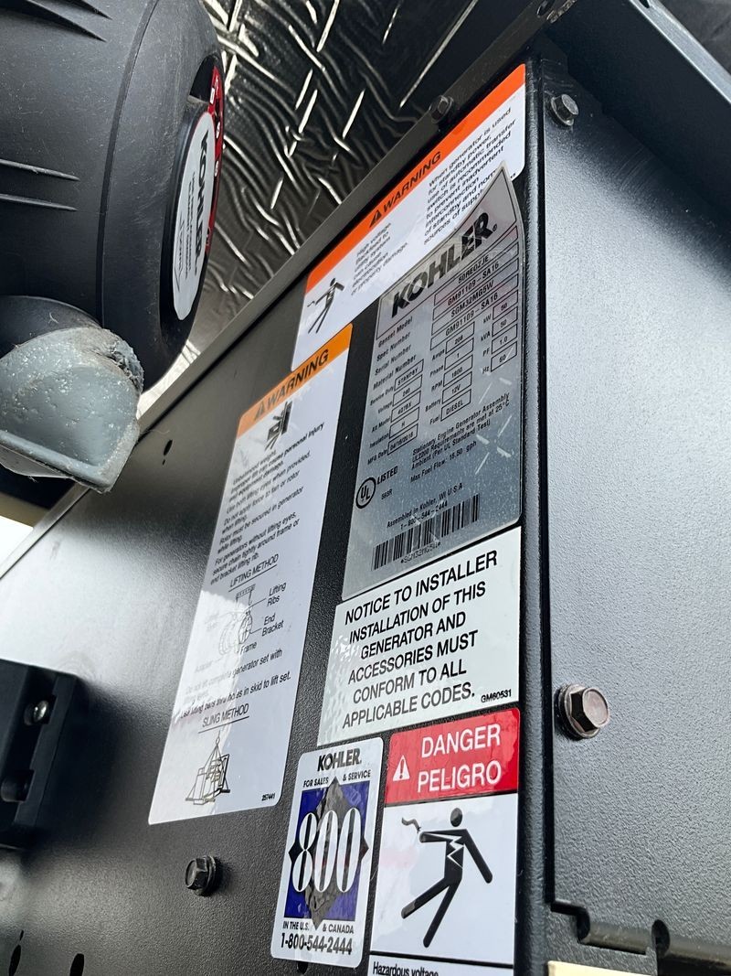 2019 New Surplus 50kW Kohler Diesel Gensets