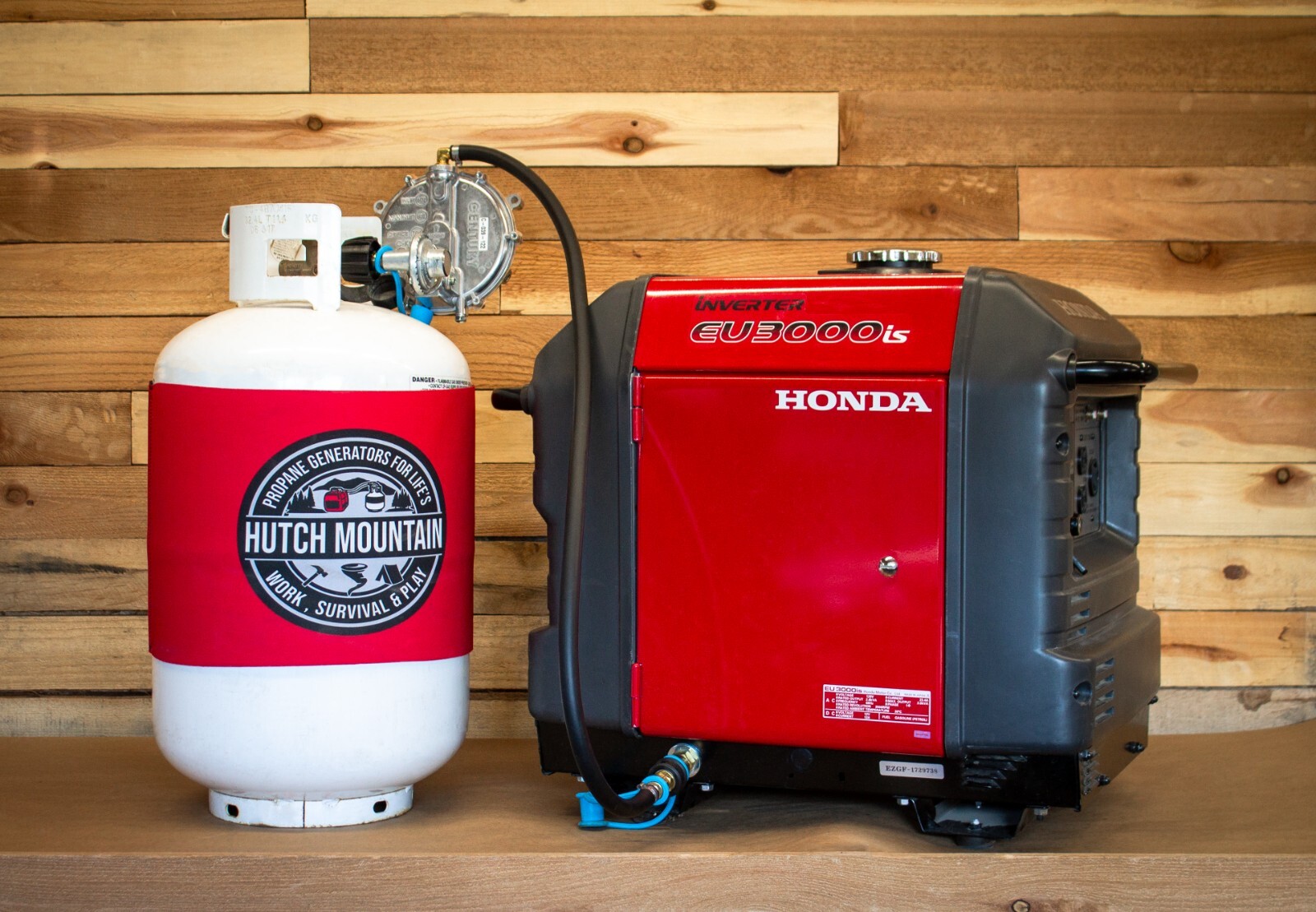 Hutch Mountain Honda EU3000is Generator Tri-Fuel Propane Conversion Kit