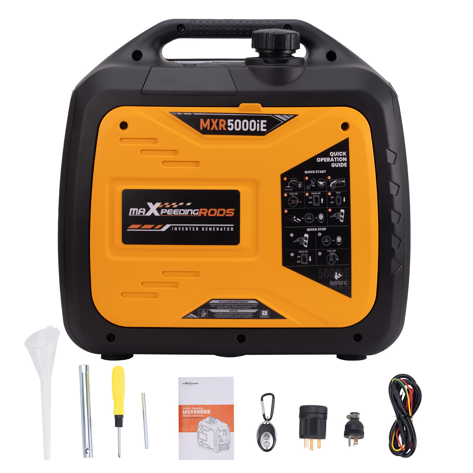Gas Inverter Generator 5000W/3800W Electric Remote Start RV Ready EPA Certified