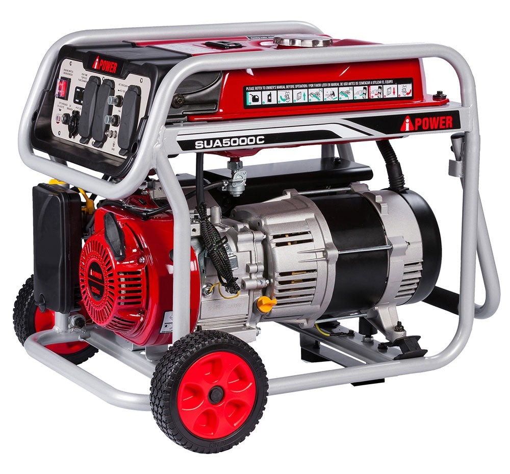 A-iPower 5000Watt Portable Generator Gas Powered RV Home Backup Outdoor
