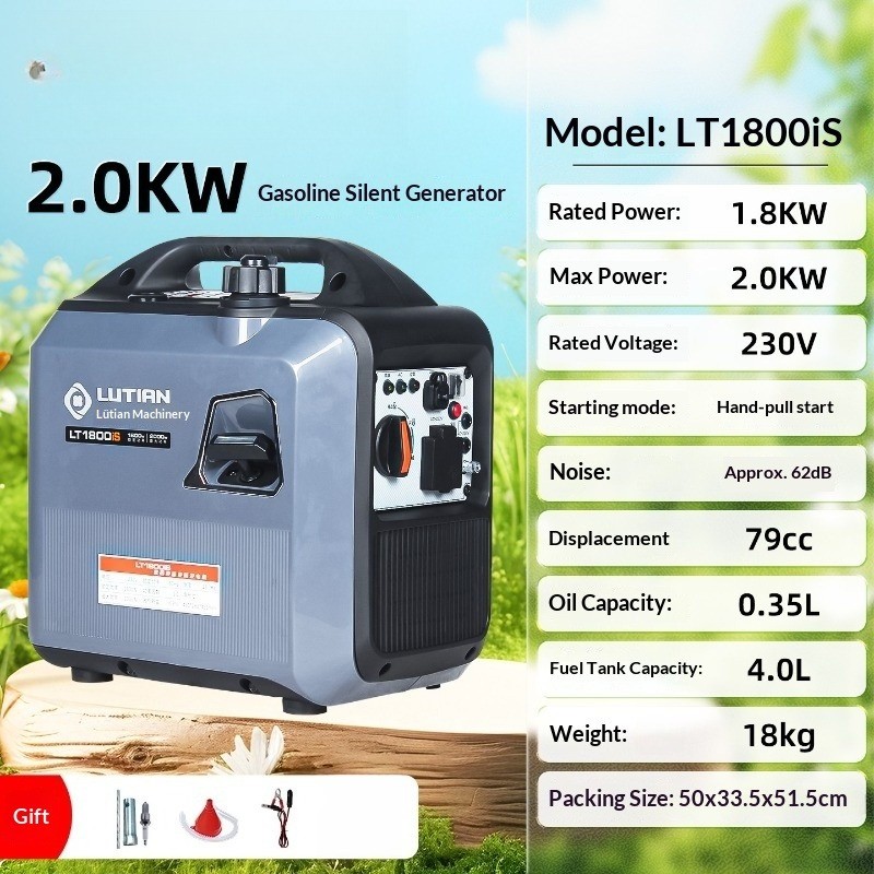 Portable Inverter Generator – Silent Gas Generator for Camping & Outdoor